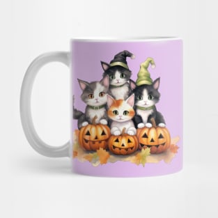 Cats, Pumpkins, and Halloween Hugs Mug